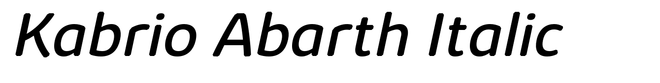 Kabrio Abarth Italic